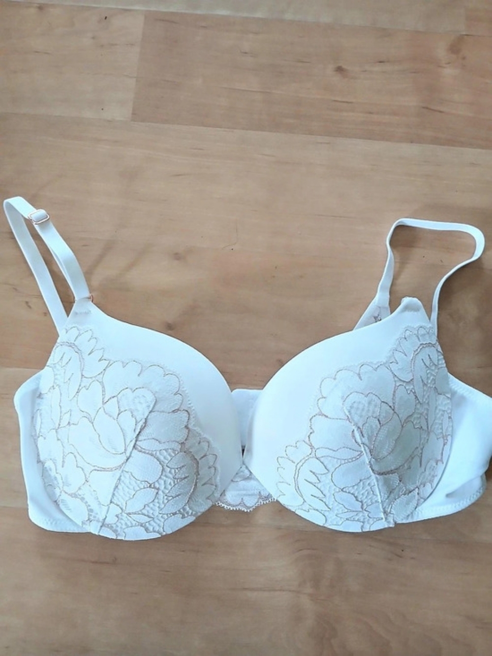 Maidenform Floral Lace Bra White 34C Like New